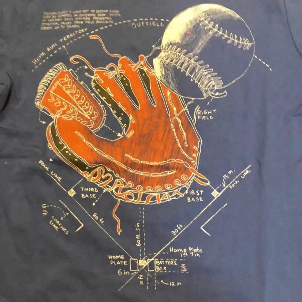 Gap Kids Boy's Blue Graphic Tee Size M